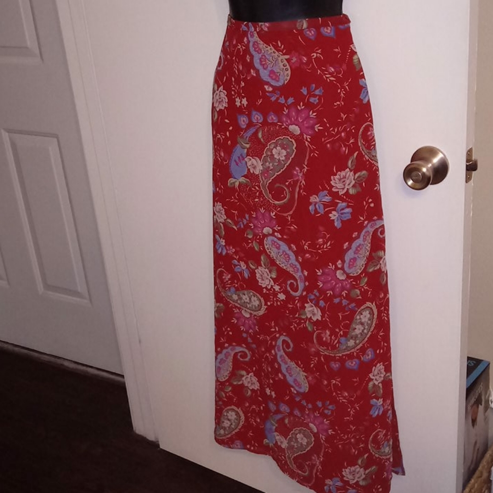 Paisley and flower skirt